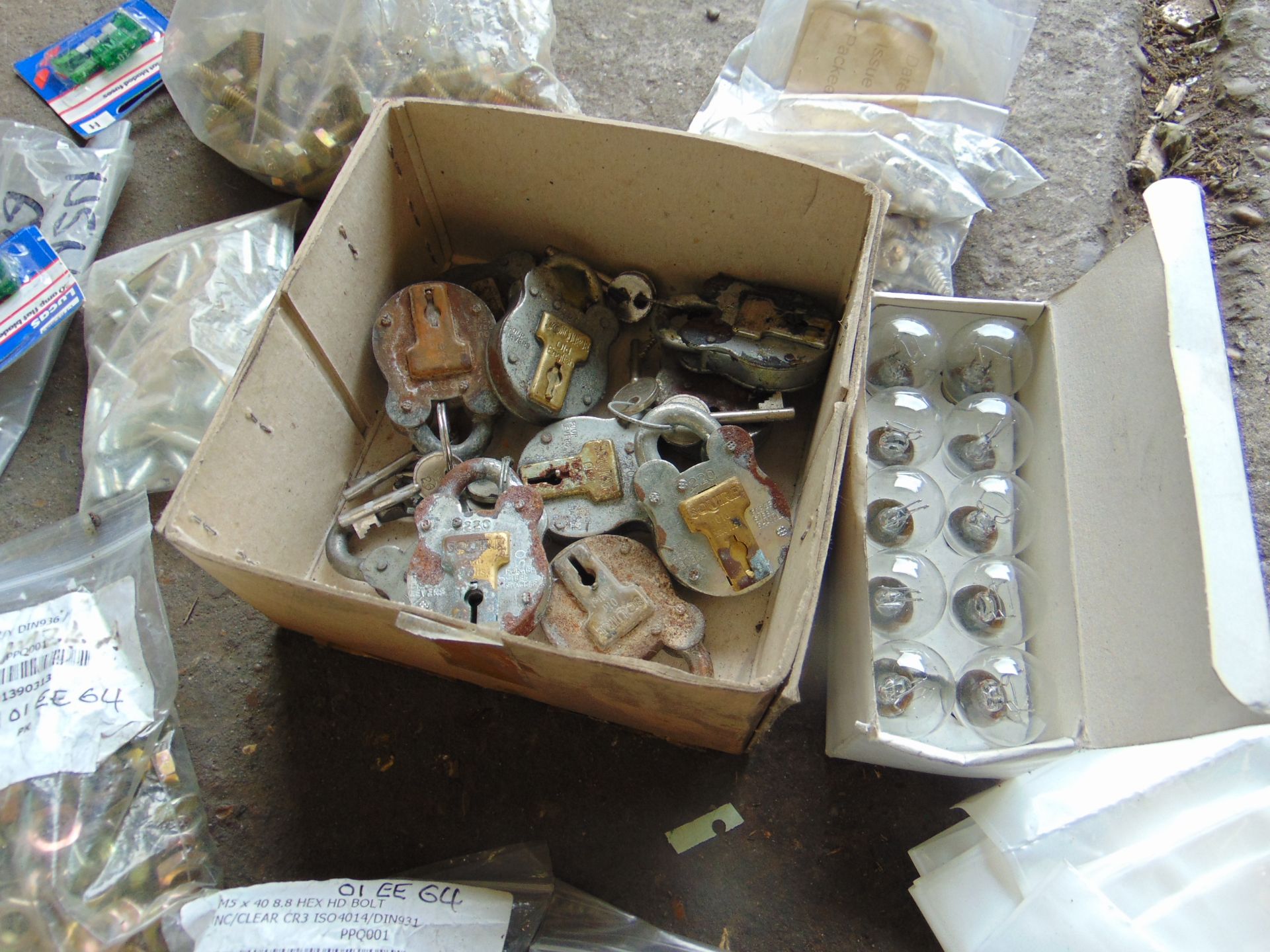 VARIOUS EXPENSE ITEMS, NUTS, BOLTS, PADLOCKS, WASHERS - Image 4 of 5