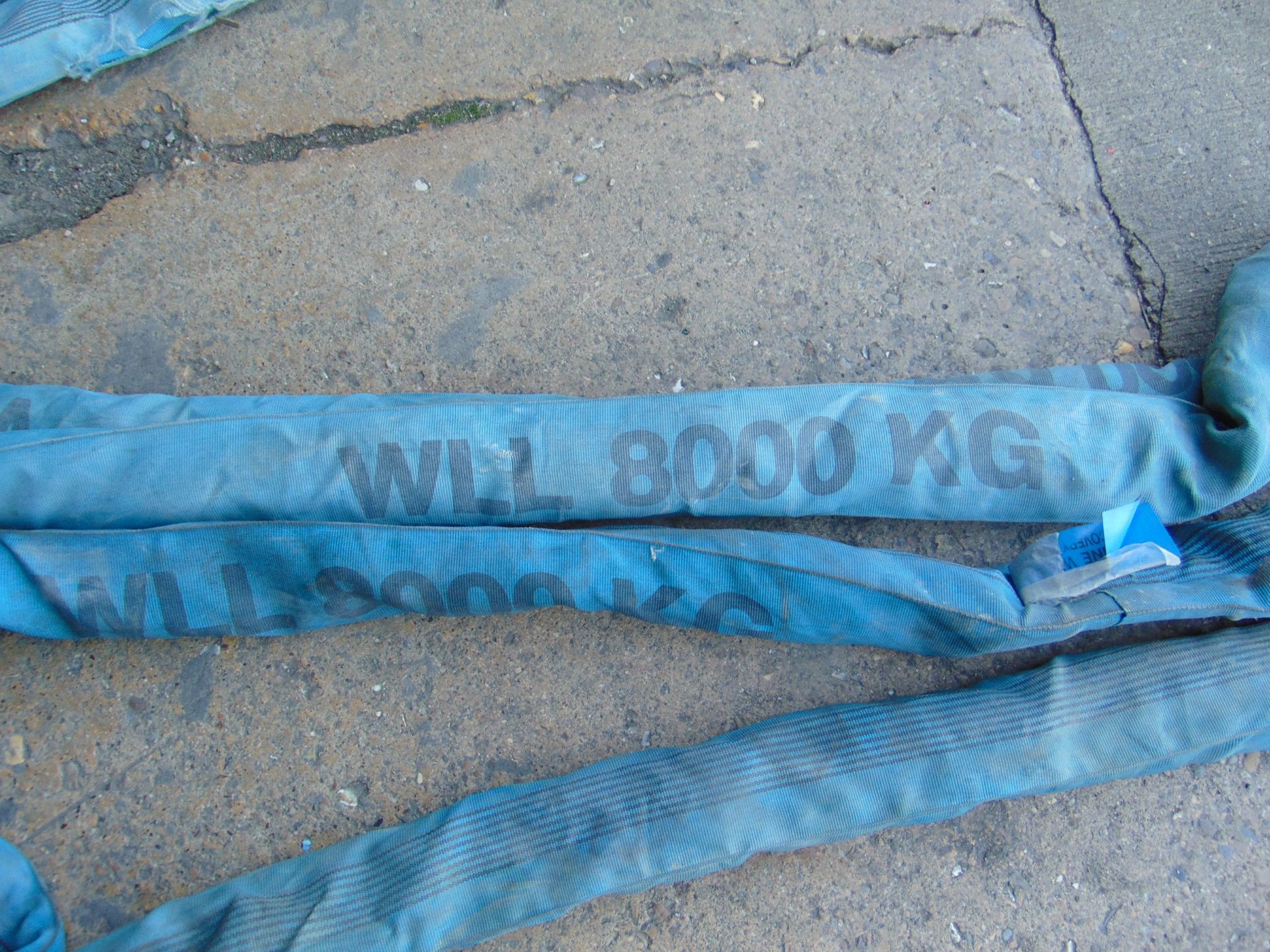 2 x 8t 4m Round Slings - Image 2 of 2