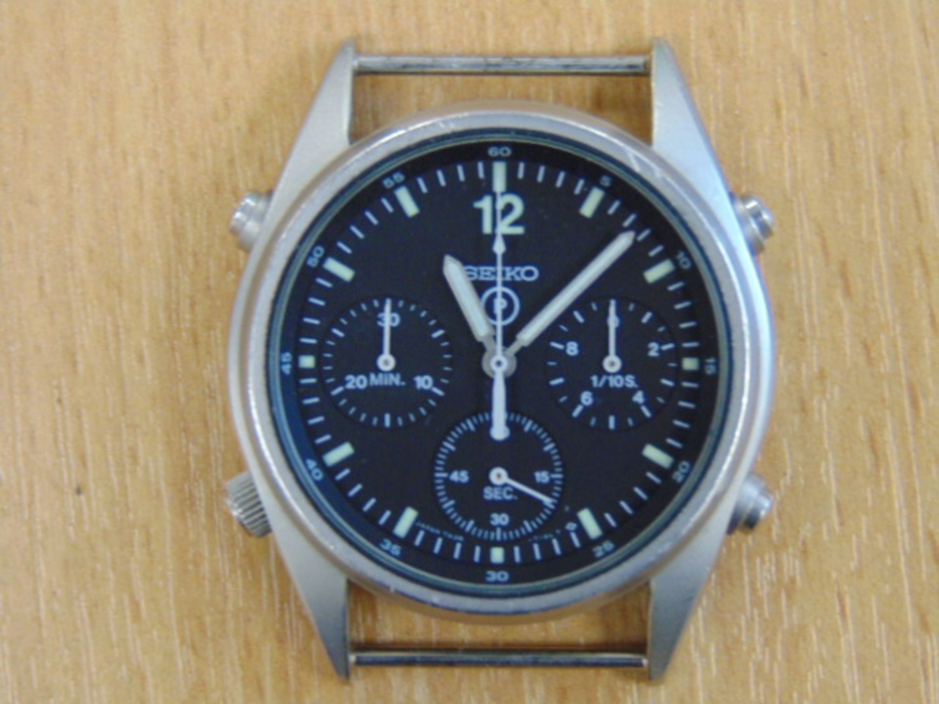 VERY RARE SEIKO GEN1 RAF ISSUE PILOTS CHRONO NATO MARKED DATED 1989 - Image 2 of 8