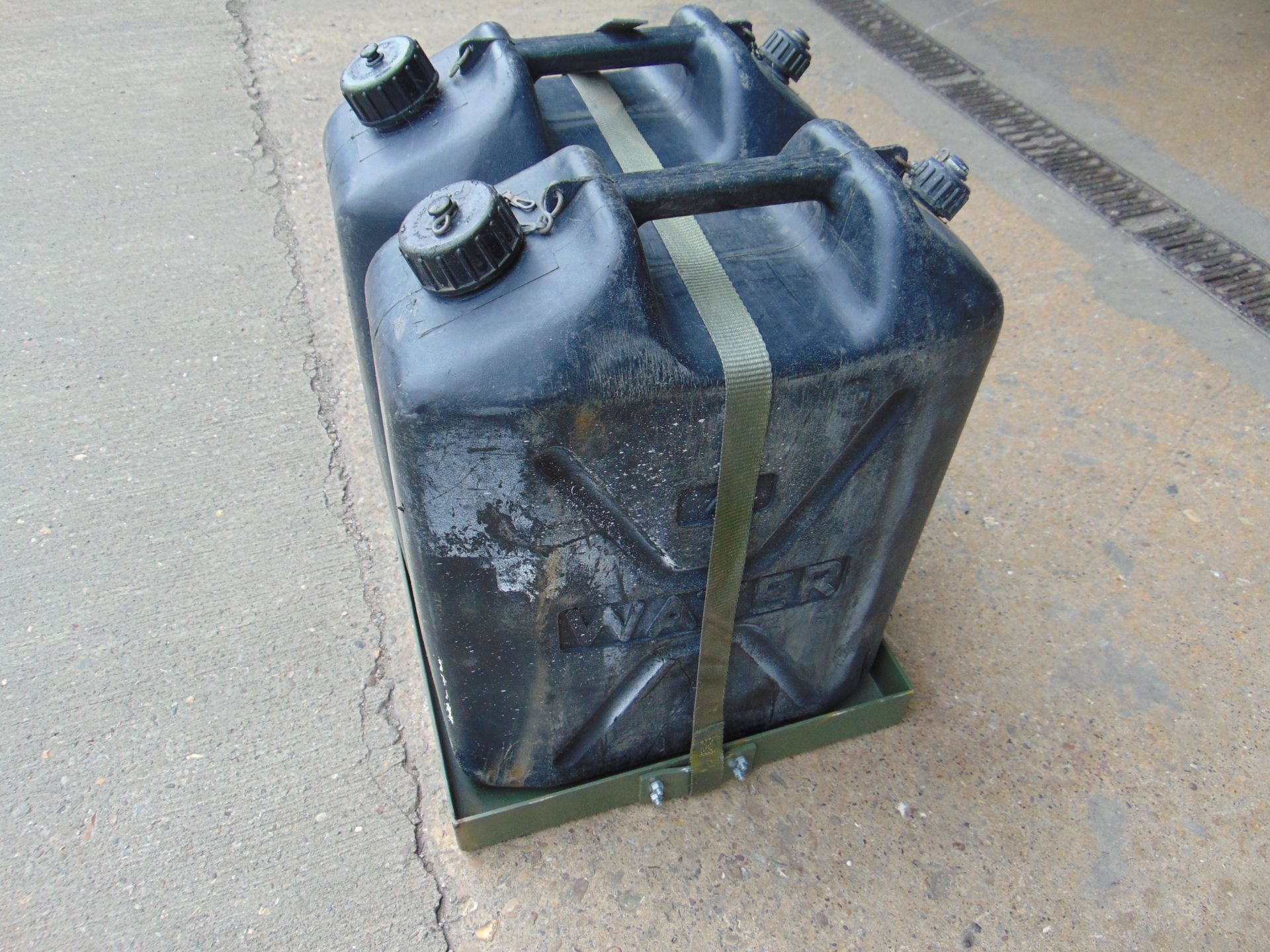 Twin Jerry Can Holder with Ratchet Strap - Image 4 of 4