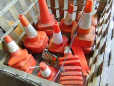 Pallet of Various Size Traffic Cones