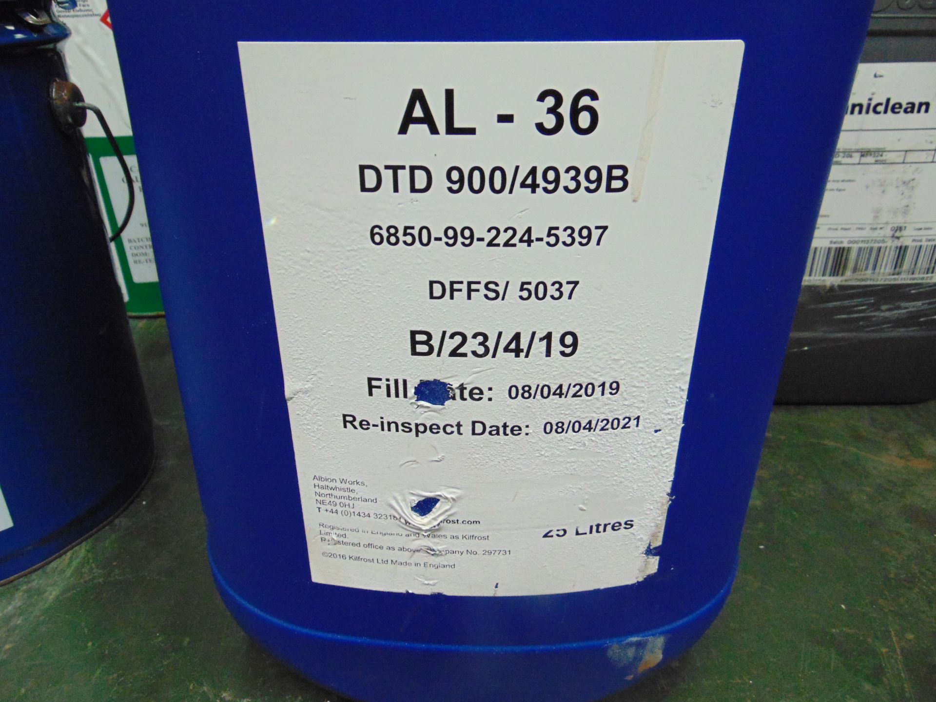 3X 25 LITRES DRUMS OF AL 36 ANTIFREEZE - Image 2 of 3