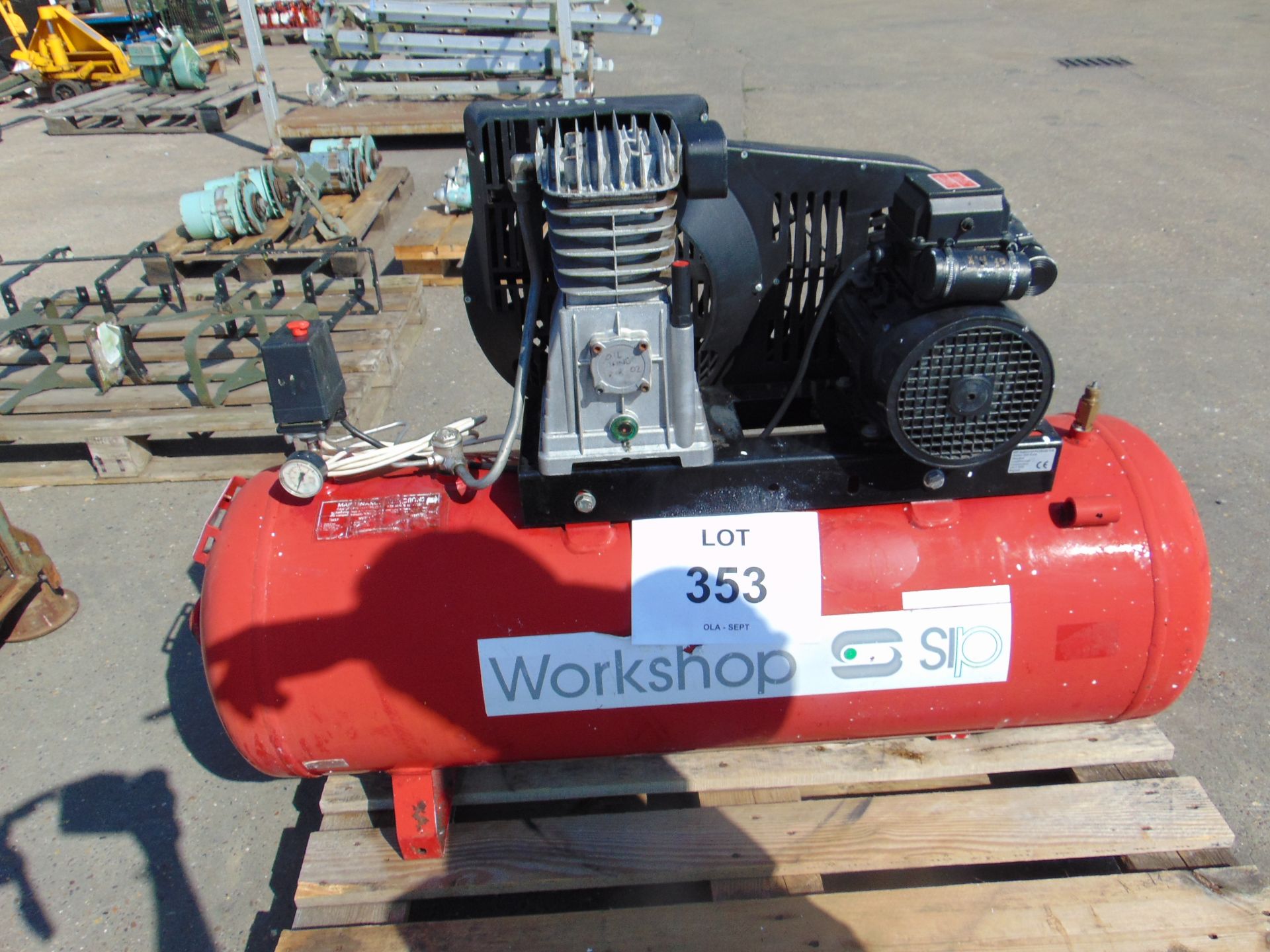 SIP 240 Volt Workshop Compressor as shown