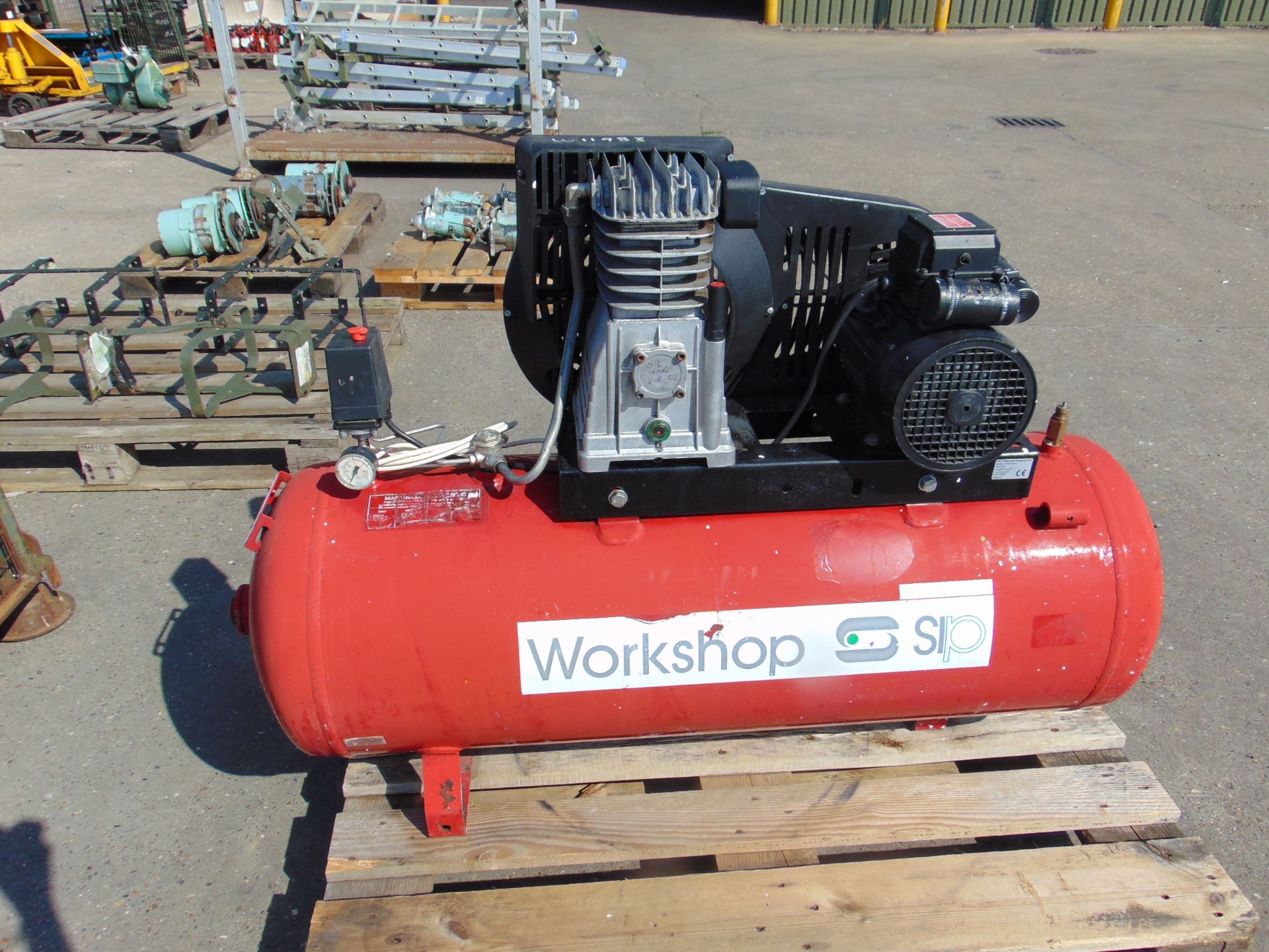 SIP 240 Volt Workshop Compressor as shown - Image 7 of 7