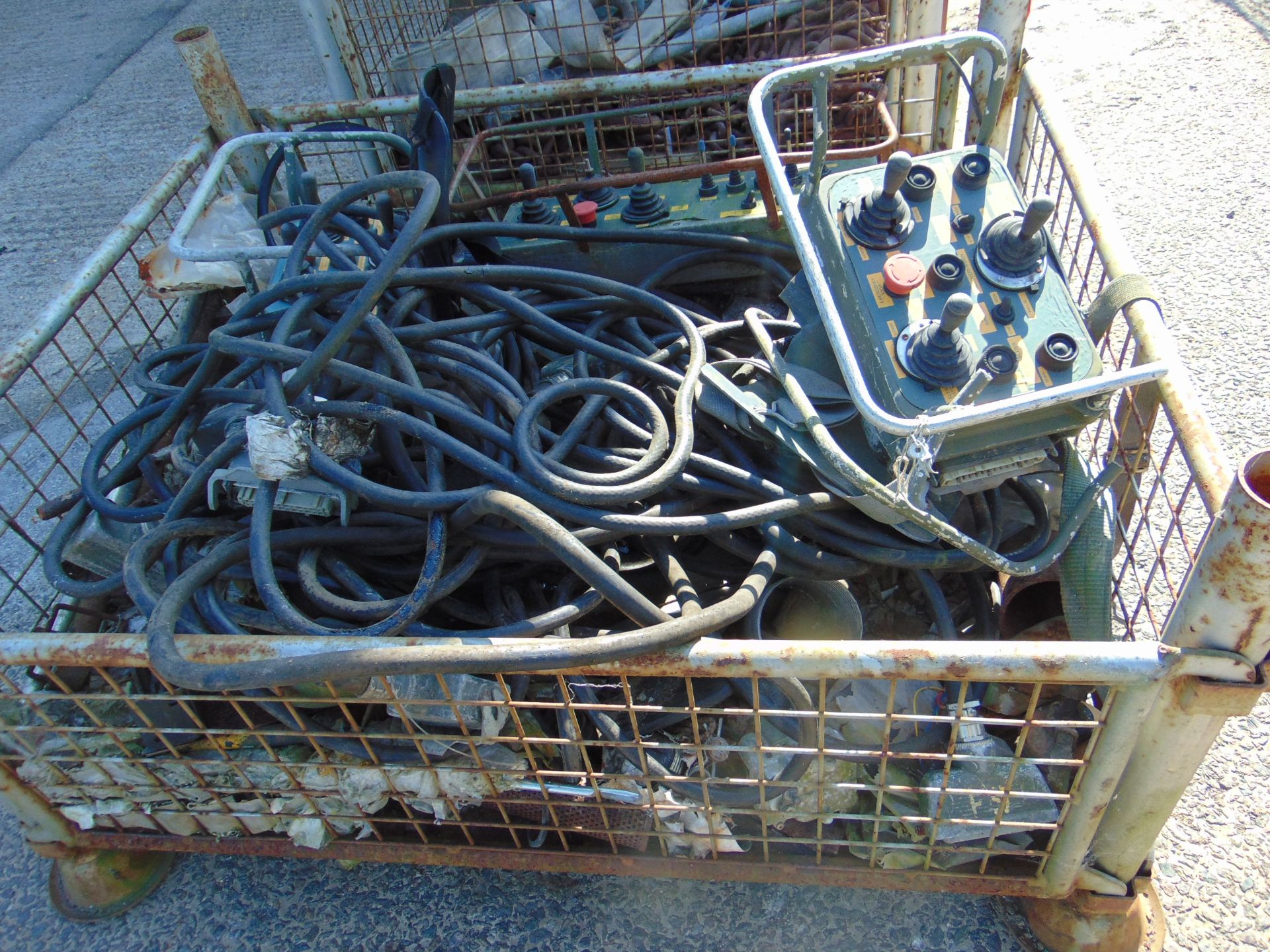 Pallet of Recovery Equipment inc. Crane/Winch Controls and Leads, Tools etc. - Image 2 of 3