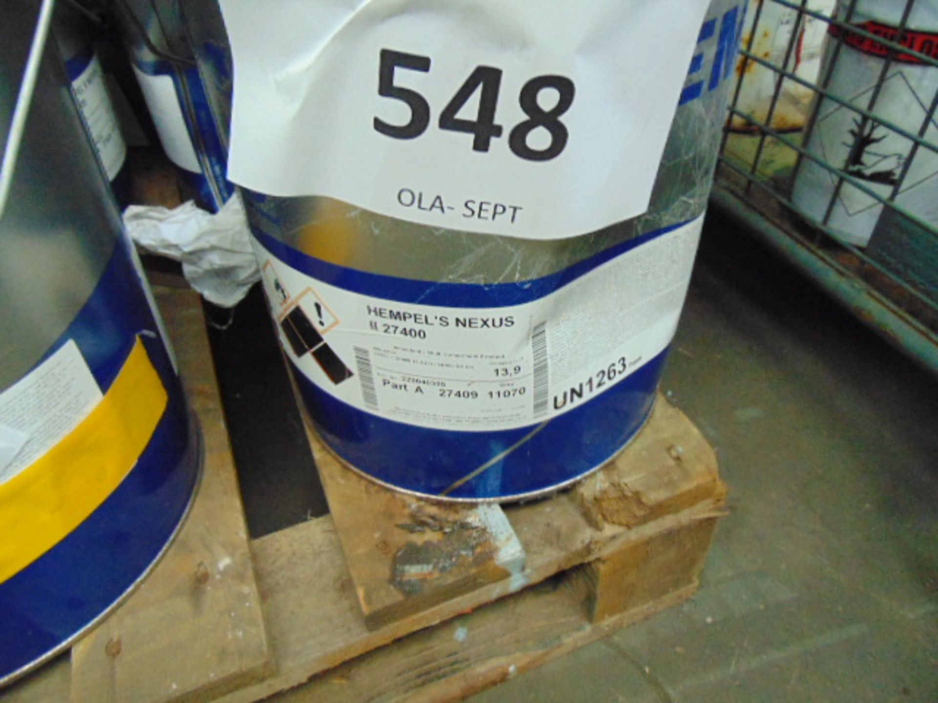 6x 20 litre Drums of Hempels Nexus 11 27400 3 pack Antifouling coating c/w thinners etc.MoD Reserve - Image 3 of 3