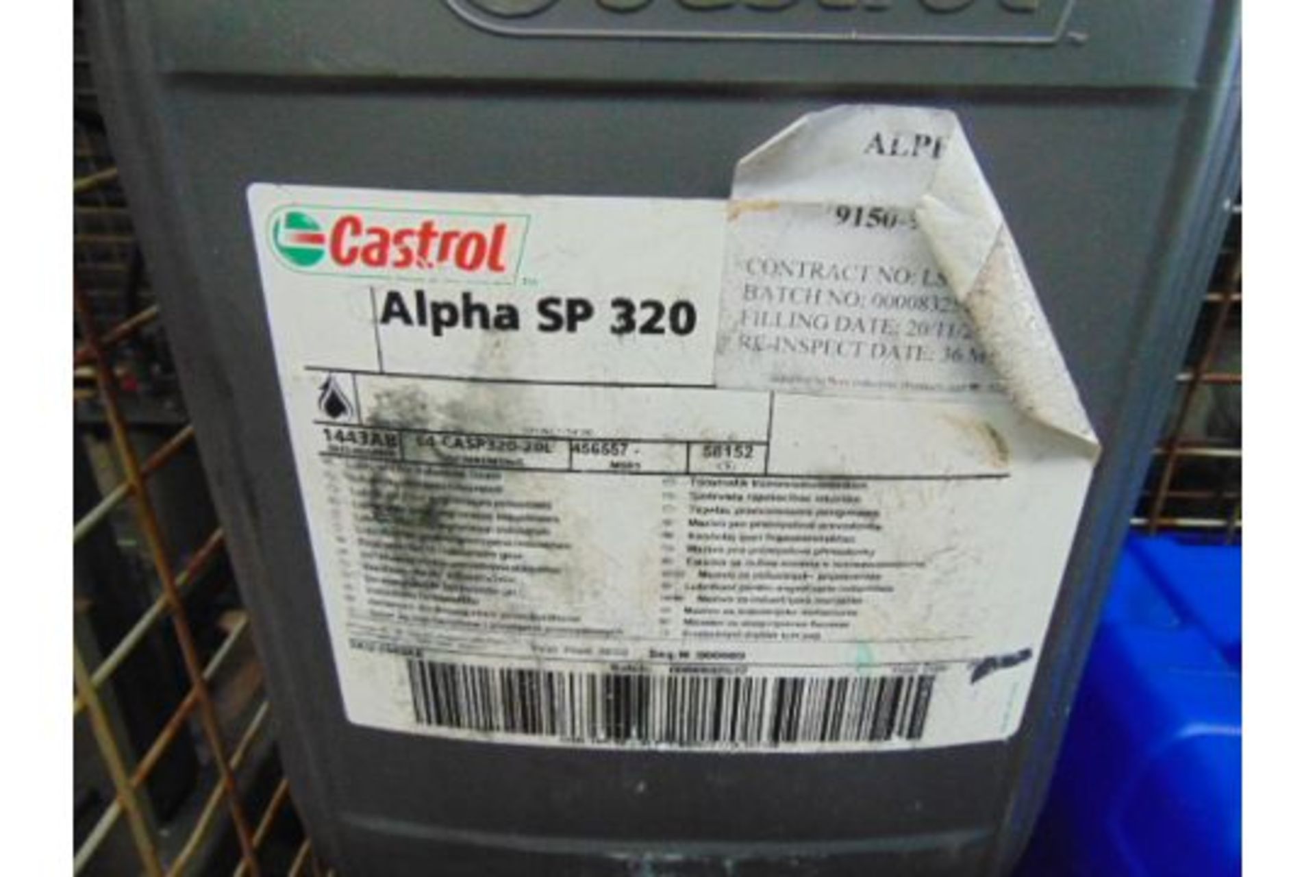 3 x Unissued 20L Drums of Castrol Alpha SP320 Extreme Pressure Gear Oil - Image 2 of 2