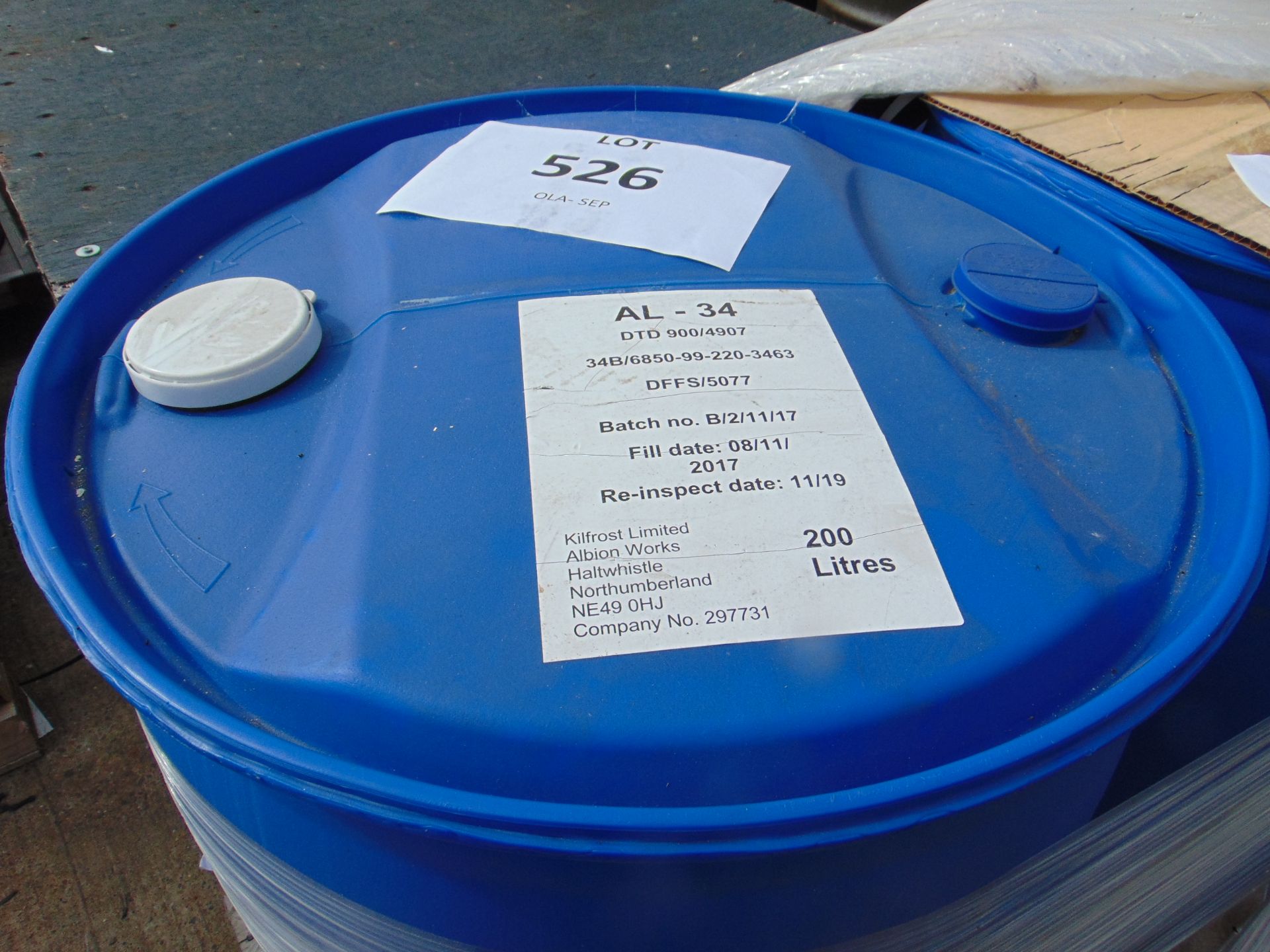 1X 205 LITRES BARREL OF AL34 MULTIPURPOSE ANTIFREEZE - Image 2 of 5