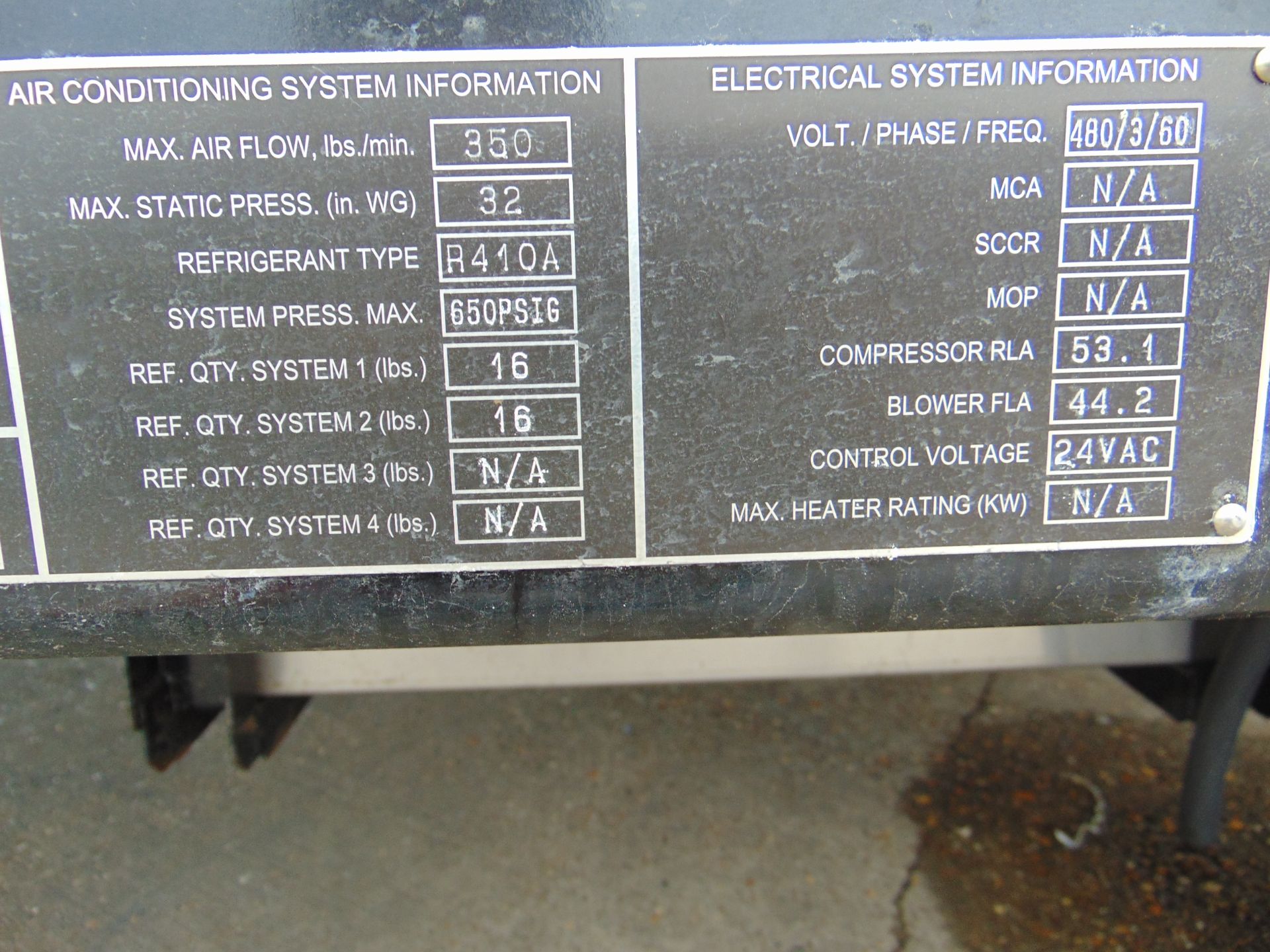 HOBART MODEL DAC 321 MOBILE AIRCRAFT AIRCONDITION/ HEATER UNIT - Image 12 of 14