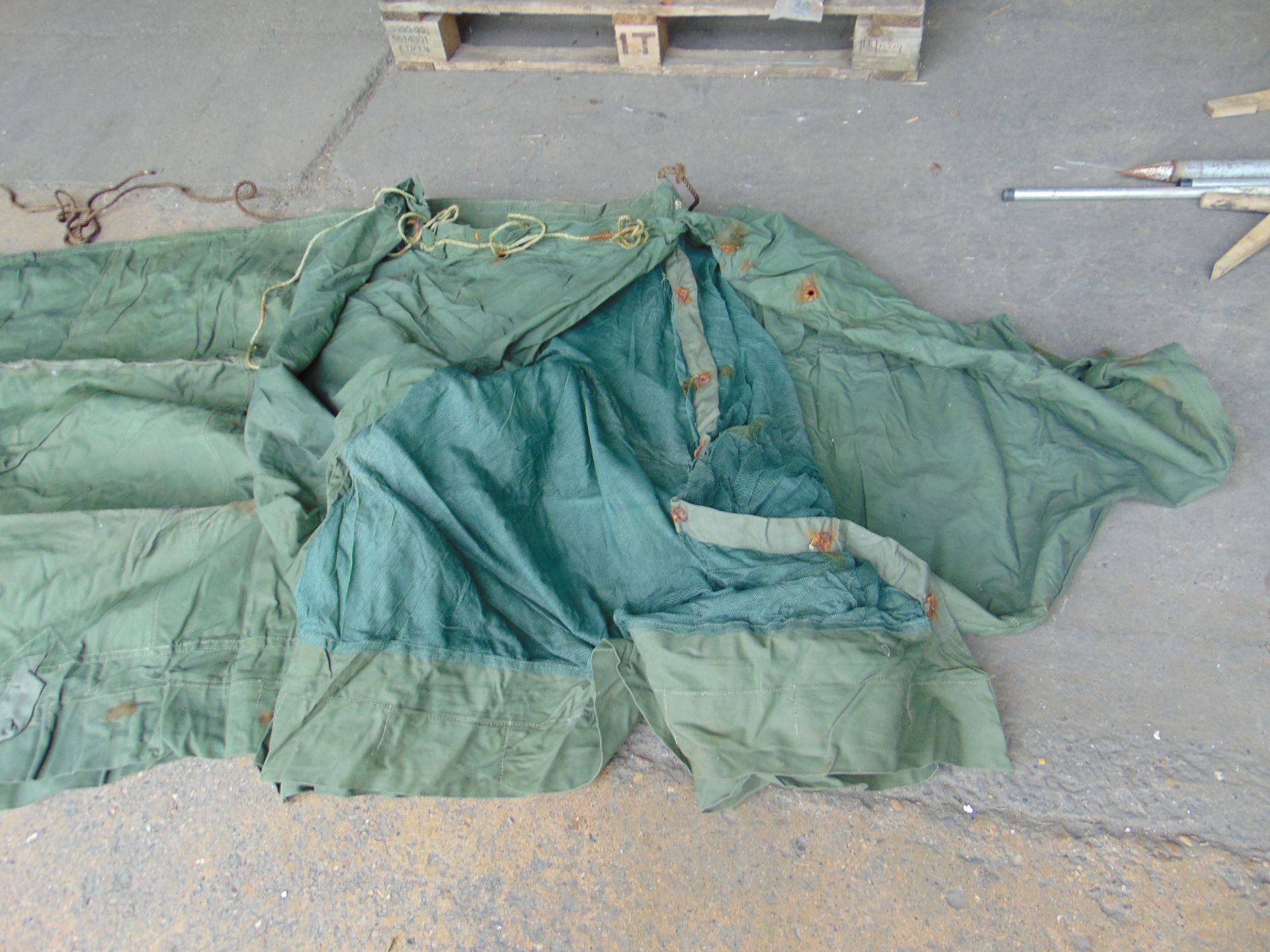 Old Style AFV Crew Shelter with Poles, Pegs & Mallets - Image 5 of 6