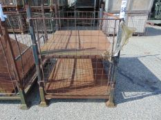 Steel Wire Sided Stacking MoD Post Pallet / Stillage as Shown