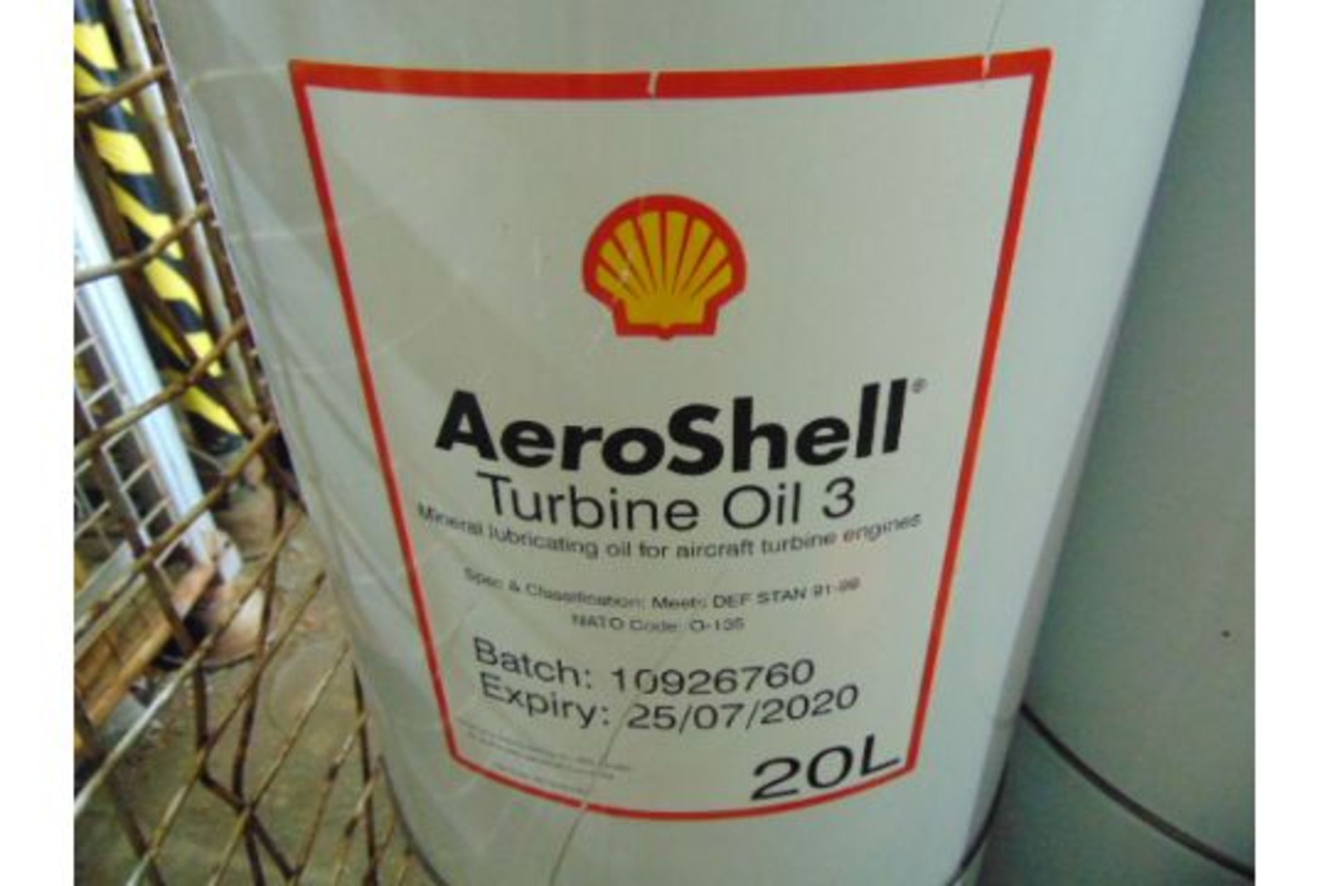 8 x Unissued 20L Drums of Aeroshell Turbine Oil 3 Mineral Based Lubricating Oil - Image 2 of 2