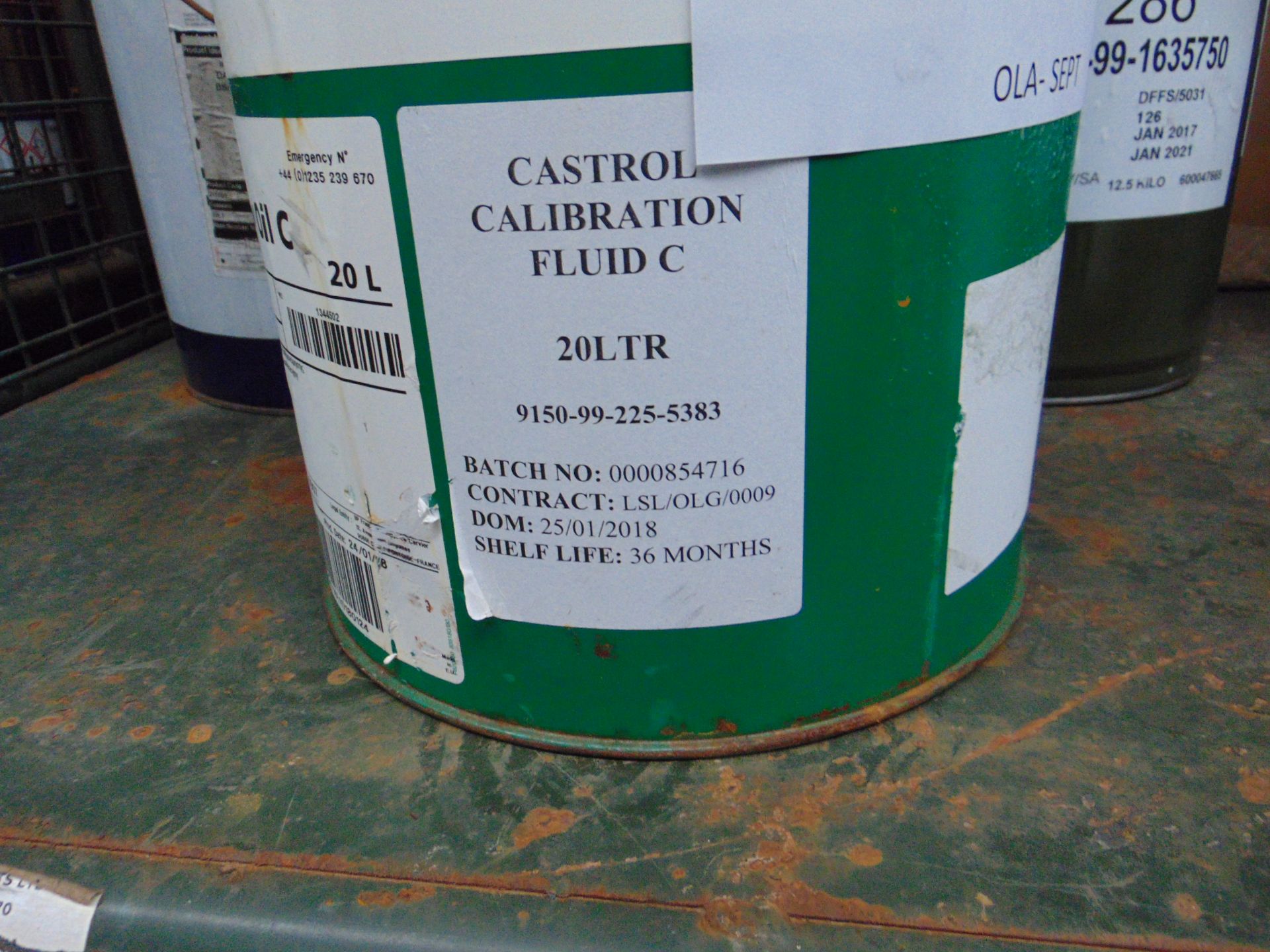 1X 20 LITRES DRUM OF CASTROL CALIBRATION OIL - Image 2 of 3