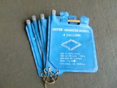 Q 4 x Heavy Duty 4 Gallon Collapsible Water Carriers
