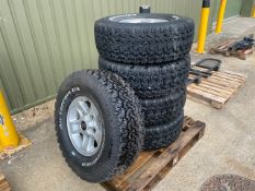 5 x 285/75R16 BF Goodrich all terrain on LR Boost alloy wheels