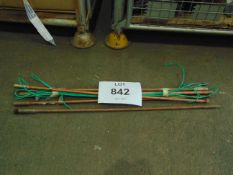 6x Copper 1 metre earthing rods as shown