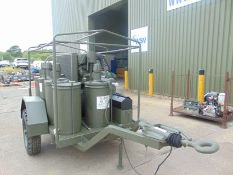 TECALAMET SERVICE TRAILER C/W DIESEL COMPRESSOR, OIL TANKS, PRESSURE GREASER ETC