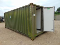 Demountable Front Line Ablution Unit in 20ft Container with hook loader, Twist Locks Etc