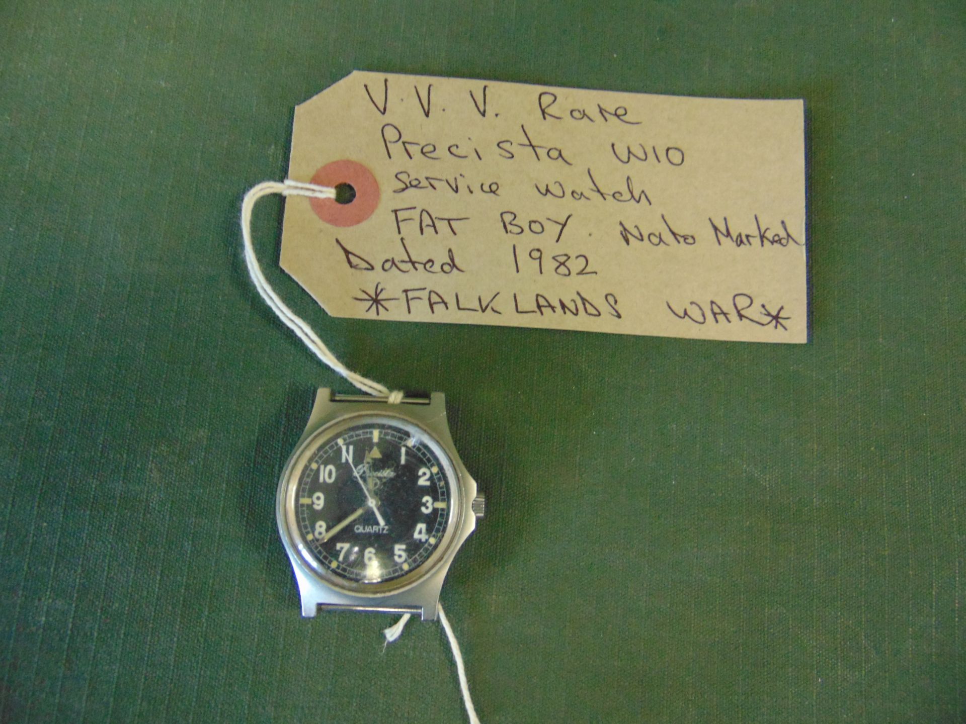 V V Rare Precista Fat Boy W10 Service Watch 1982 - Falklands War