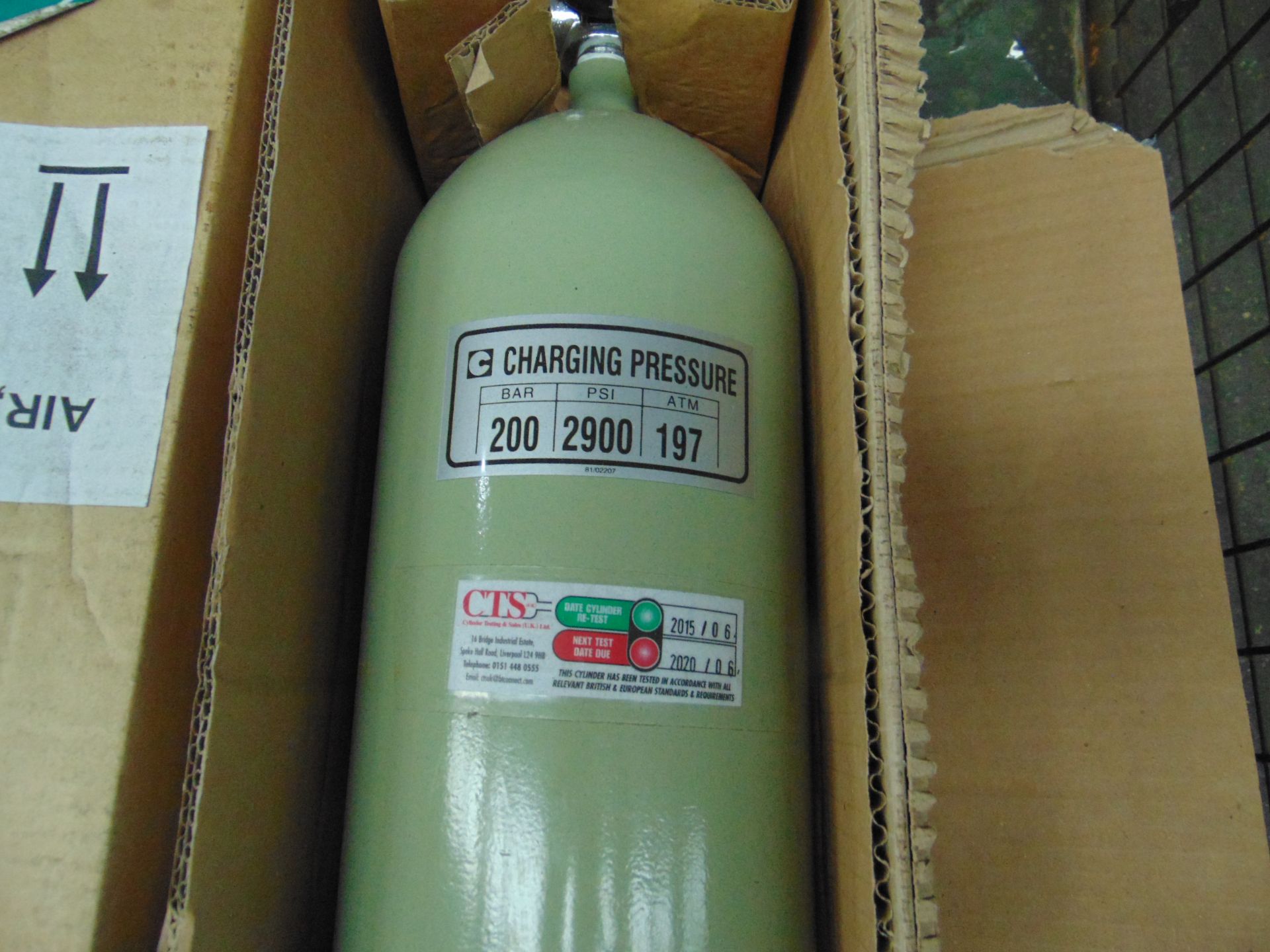 4x New Unissued Compressed Air Cylinders as shown - Image 2 of 2