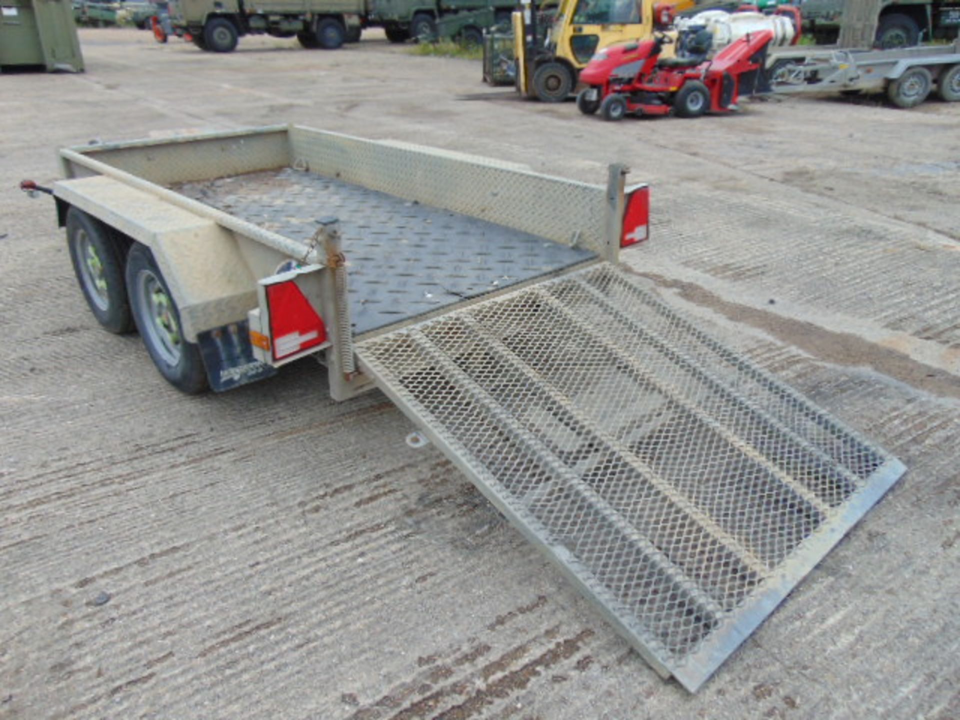 Indespension 2.7 Tonne Twin Axle Plant Trailer c/w Ramps - Image 9 of 12