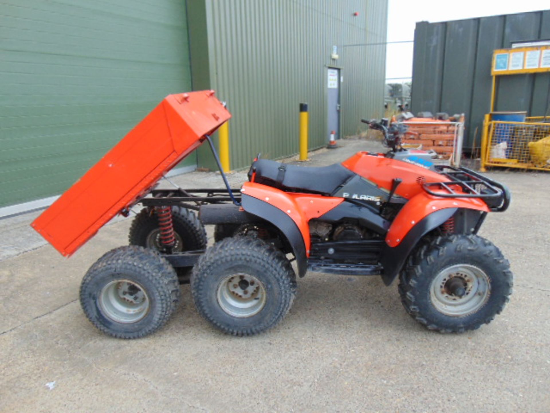 Polaris 6x6 350 Quad Bike with Tipping Body - Image 9 of 13