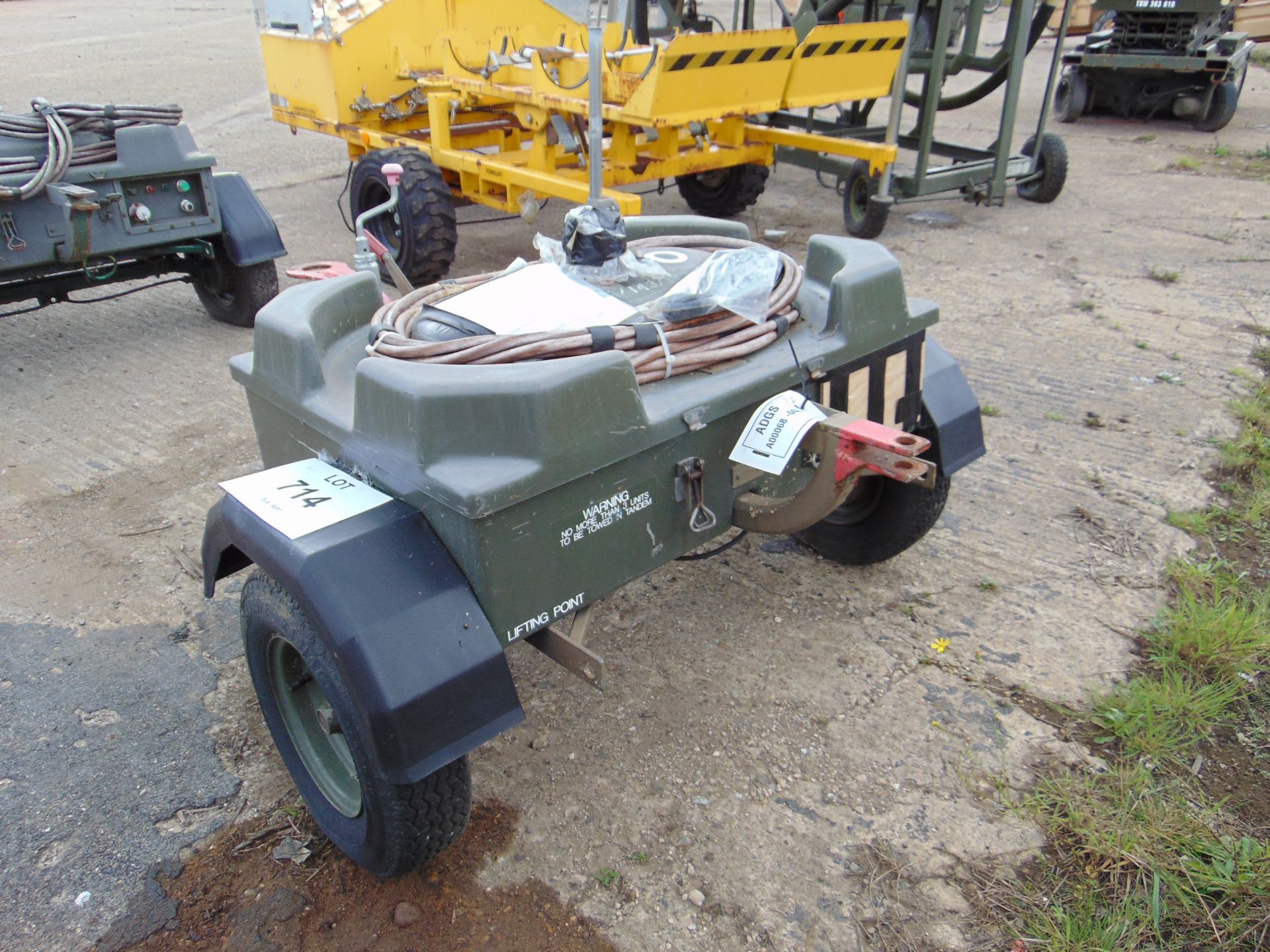 Aircraft Battery Electrical Starter Trolley c/w Batteries and Cables. From RAF - Image 4 of 5