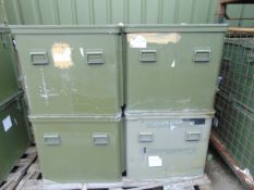 4 x Large Aluminium Storage Boxes 85 x 73 x 65 cms