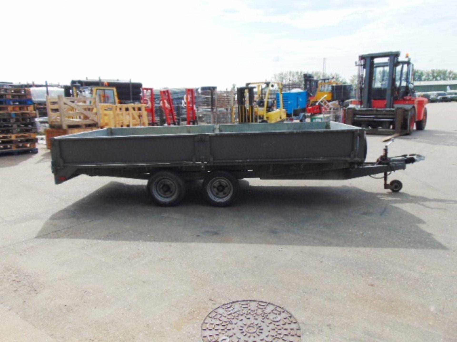 Graham Edwards 3500 kgs Car/ Plant Trailer c/w Ramps, Drop Down Sides etc - Image 4 of 16