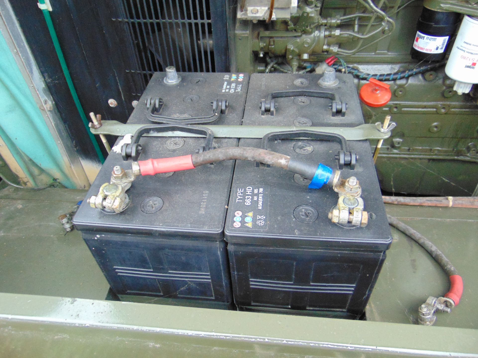 90 KVA (72KW) HOUCHIN CTPU GENERATOR C/W LEADS- 3777 HOURS FROM RAF RESERVE - Image 5 of 11