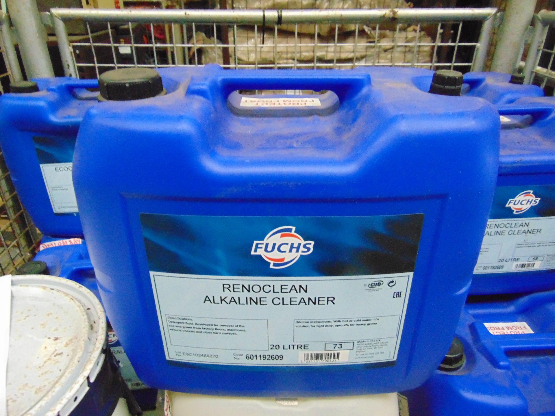 1X 20 LITRES DRUM OF FUCHS RENOCLEAN ALKALINE CLEANER - Image 4 of 7