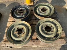 4 x Land Rover Shallow Dish Wheel Rims for Lightweights, Sankey Trailers etc