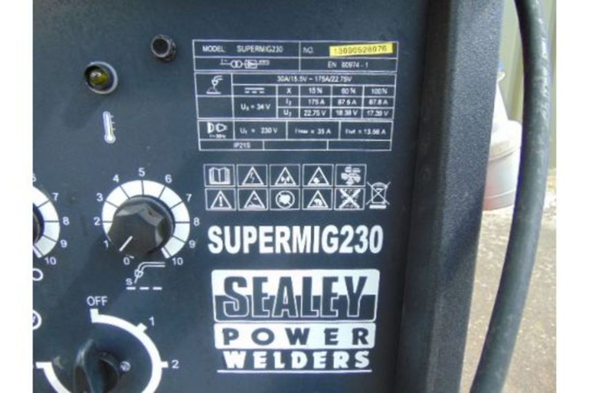 Sealey Supermig 230 MIG Welder - Image 5 of 6