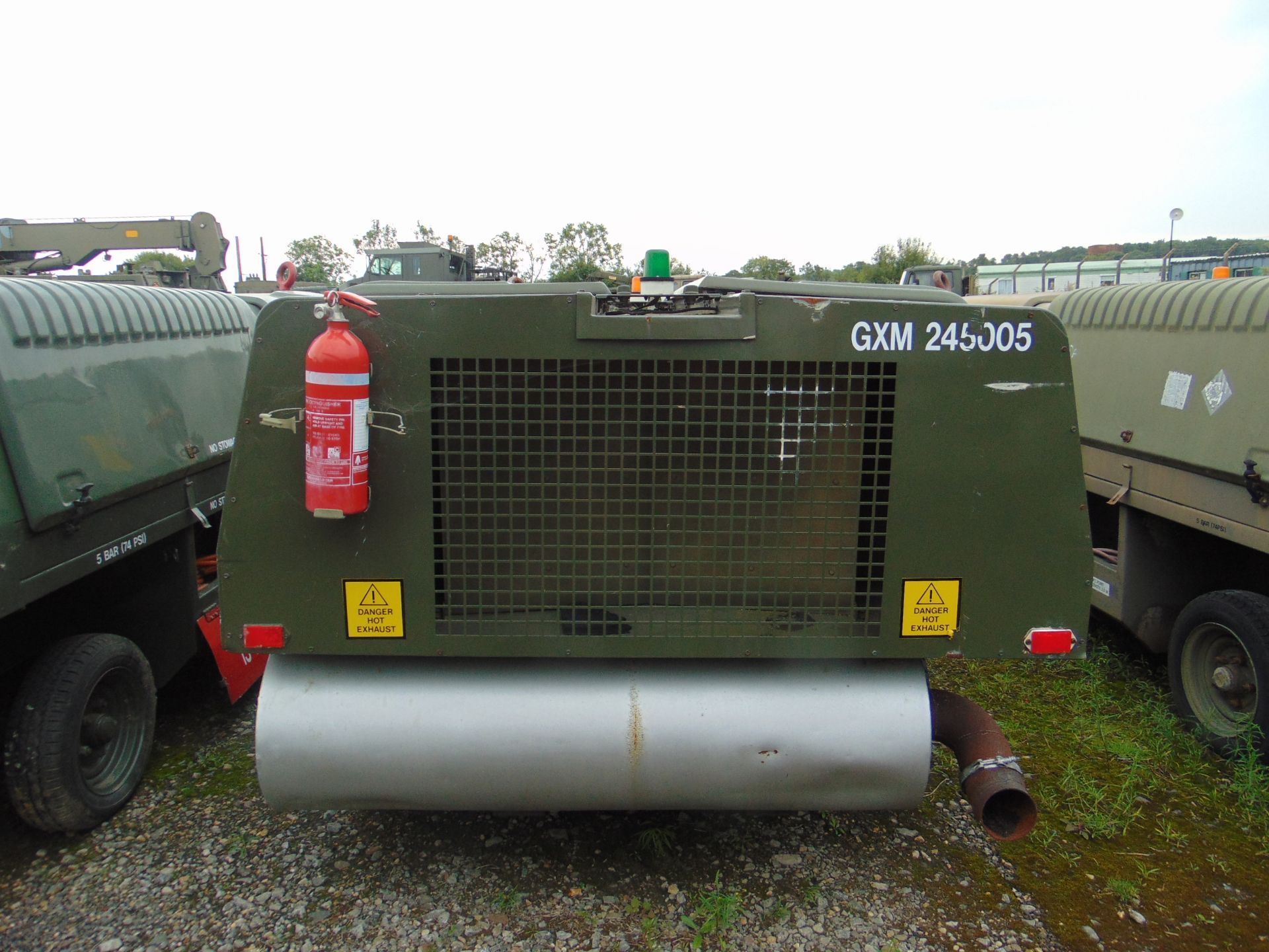 90 KVA (72KW) HOUCHIN CTPU GENERATOR C/W LEADS- 3777 HOURS FROM RAF RESERVE - Image 4 of 11