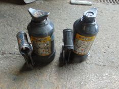 2 x Webber-Hydraulik 3t vehicle bottle jacks