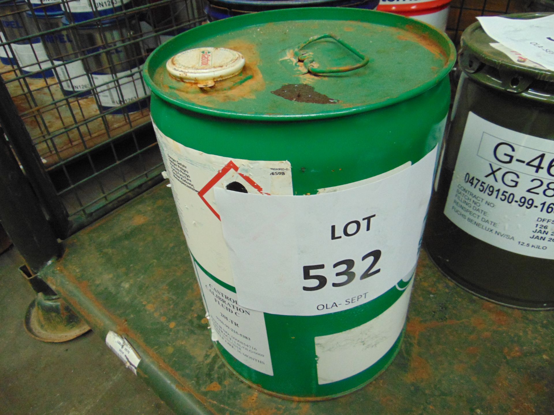 1X 20 LITRES DRUM OF CASTROL CALIBRATION OIL