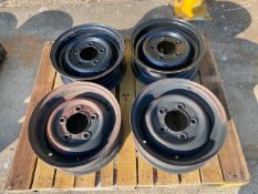 4 x Land Rover Wheel Rims 5.50x16 2 Unused as shown