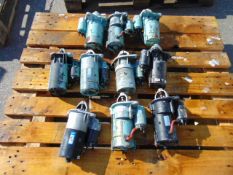 10 x Land Rover Starter Motors as shown