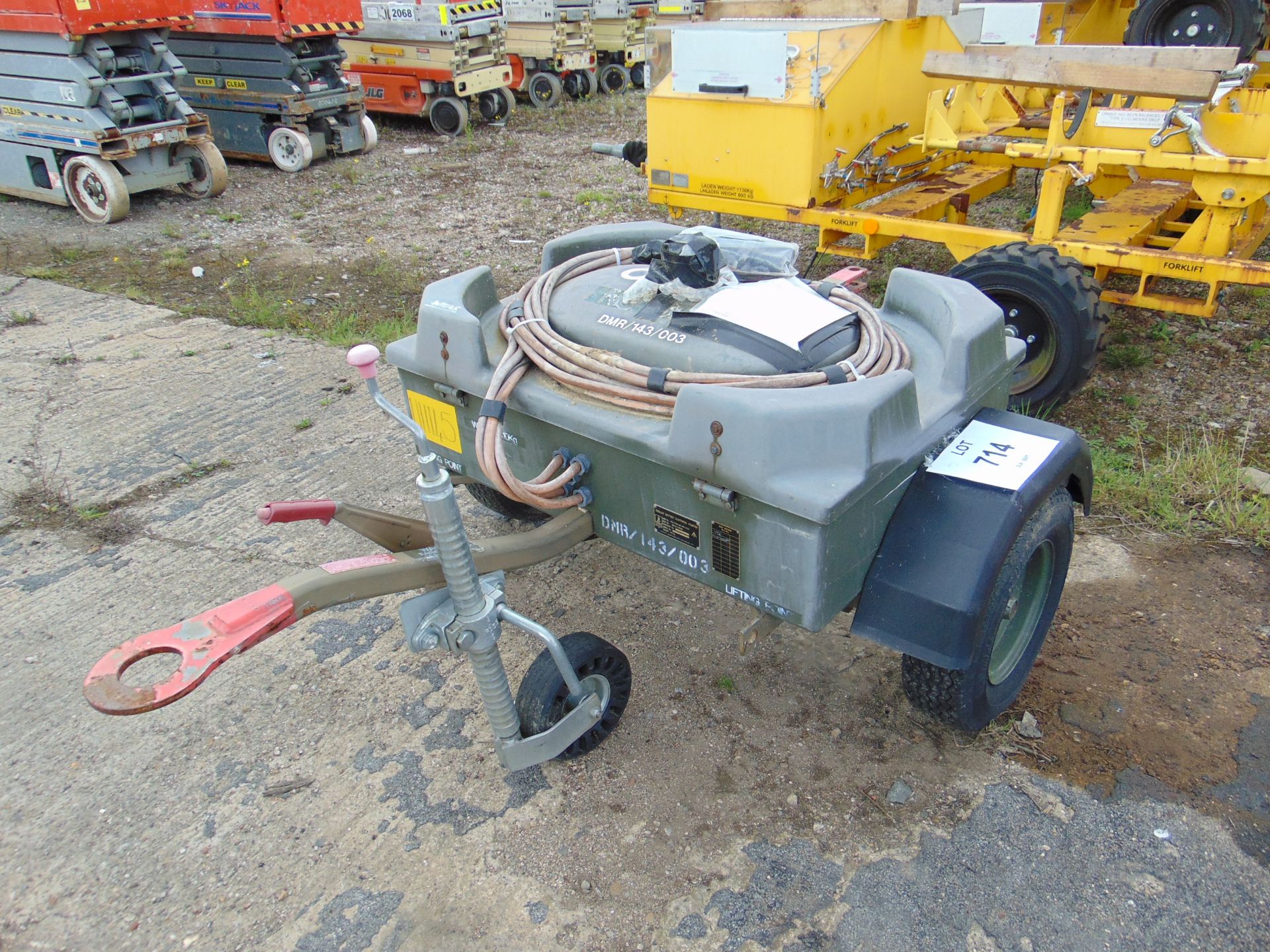 Aircraft Battery Electrical Starter Trolley c/w Batteries and Cables. From RAF - Image 5 of 5