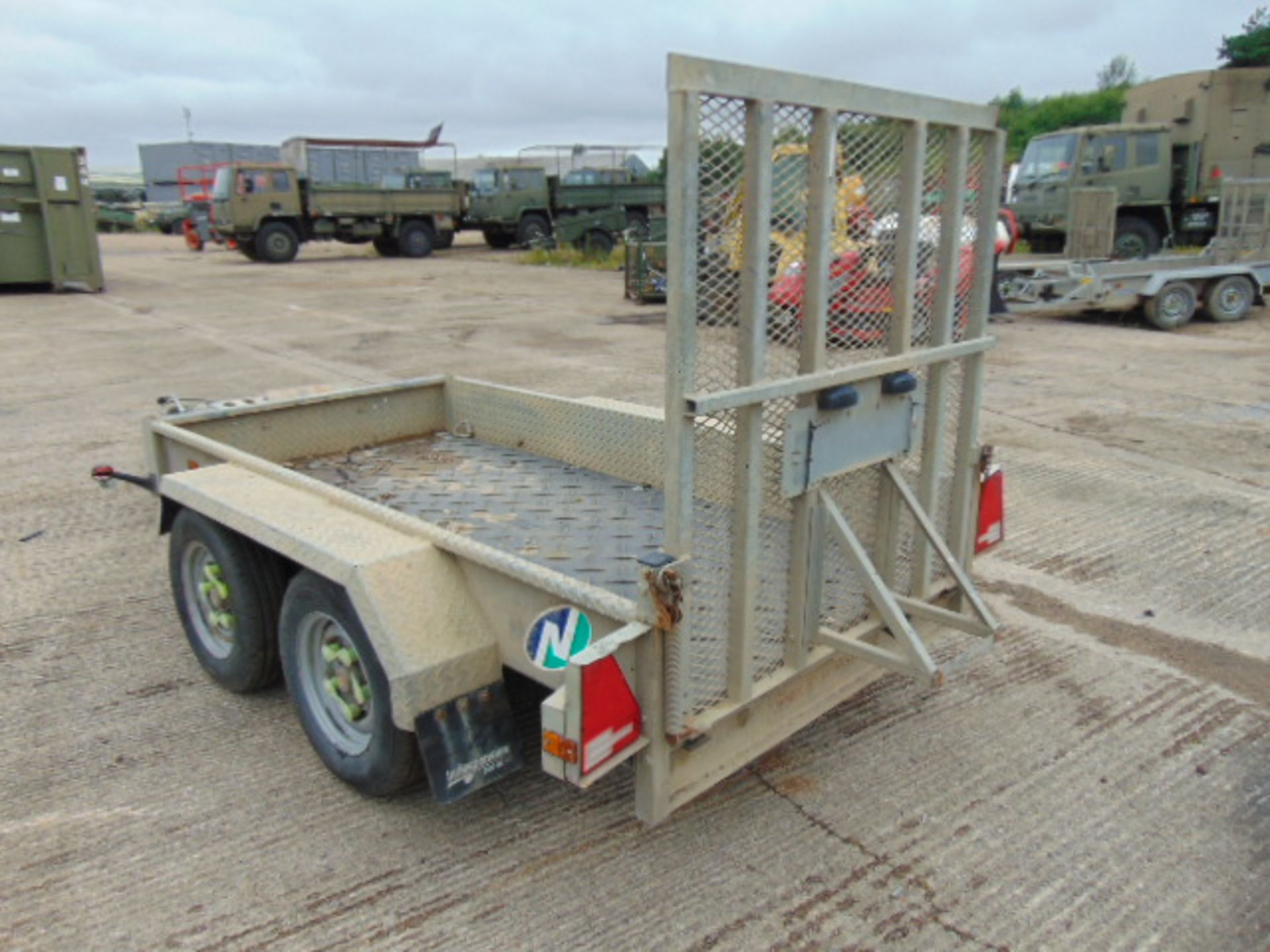 Indespension 2.7 Tonne Twin Axle Plant Trailer c/w Ramps - Image 8 of 12