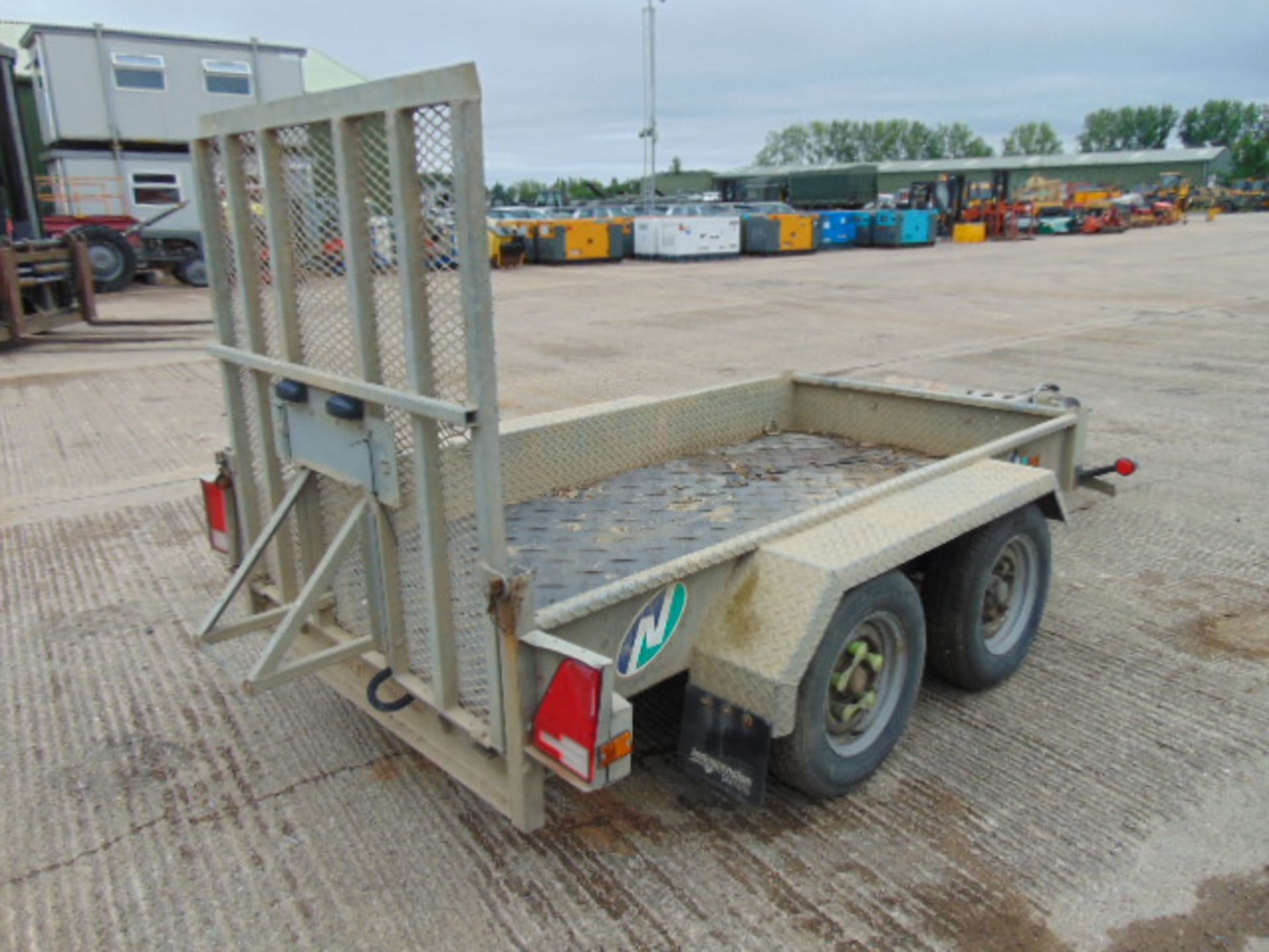 Indespension 2.7 Tonne Twin Axle Plant Trailer c/w Ramps - Image 6 of 12