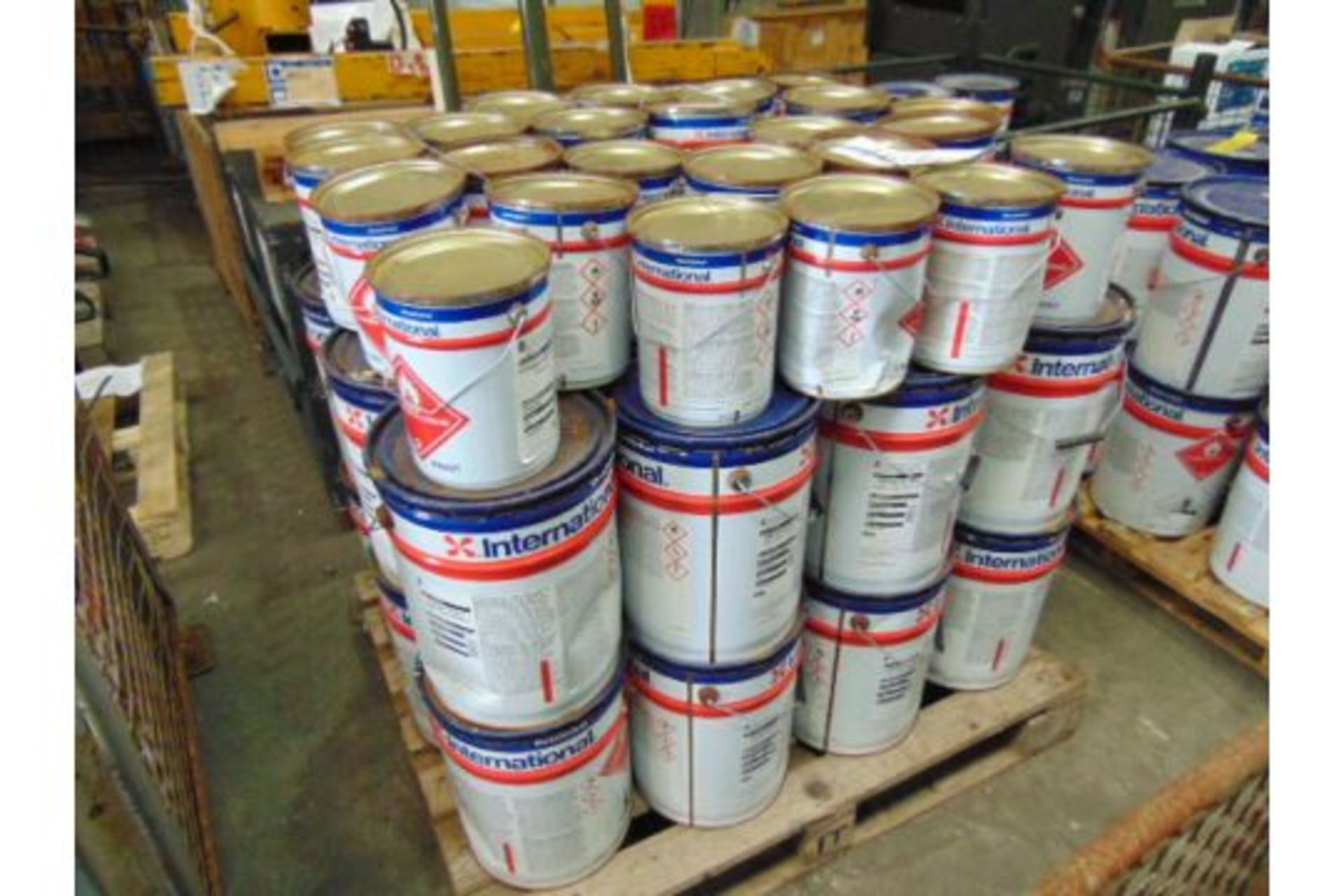 24 x Unissued 20L Tins of International Interguard 263 2 Pack Light Grey Epoxy Tie Coat Primer