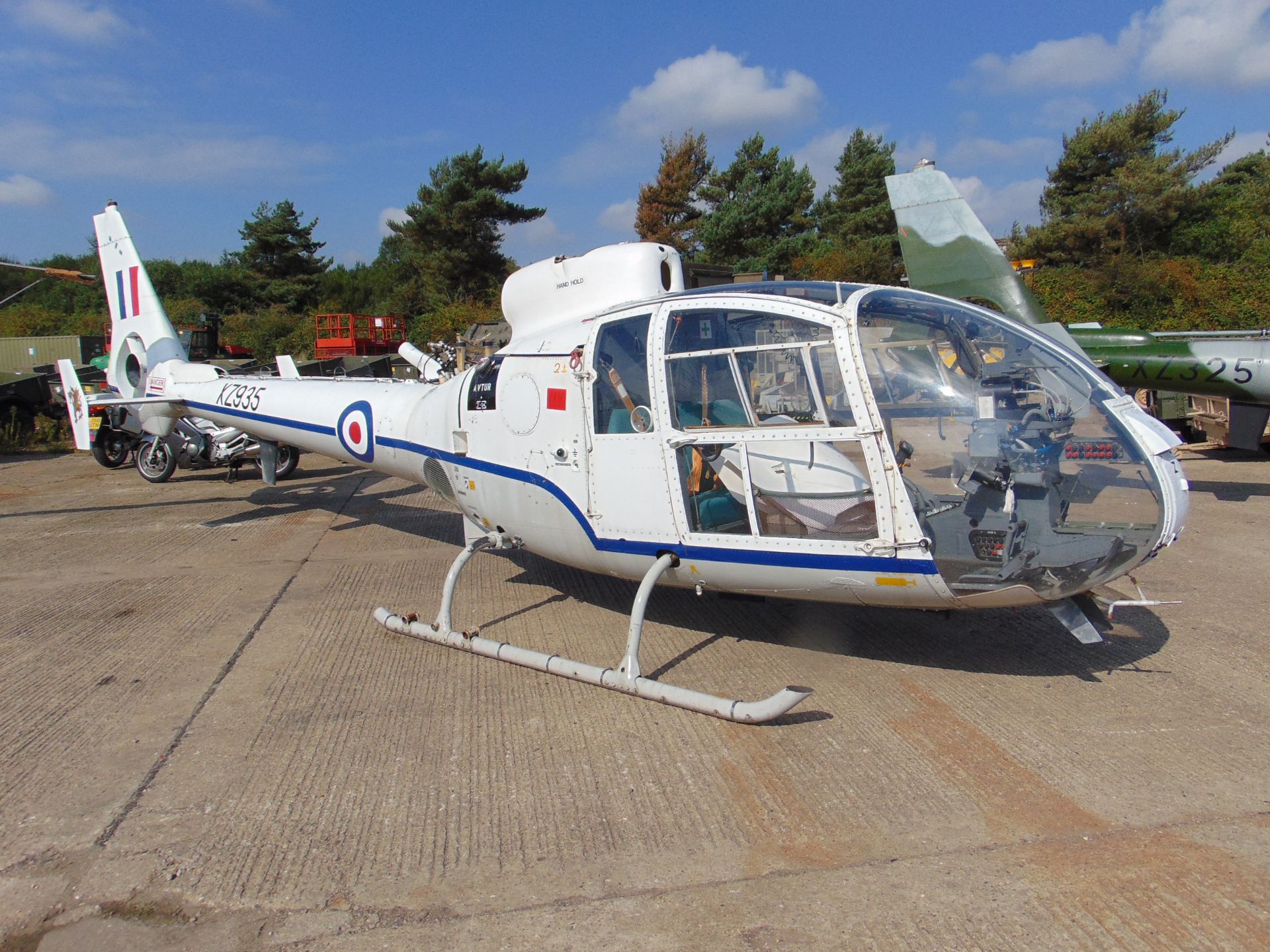 GAZELLE TURBINE HELICOPTER XZ935 Sn 1742 From the UK Ministry of Defence with paperwork as shown.