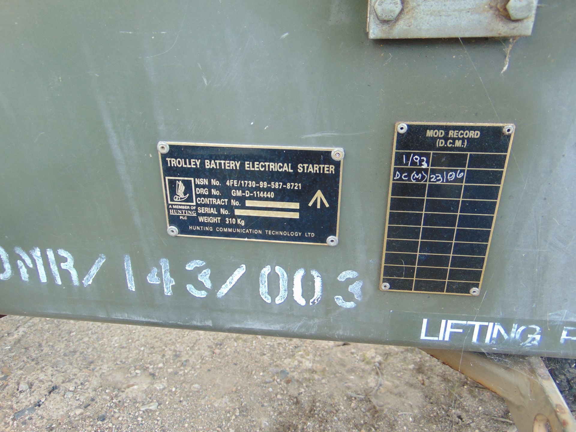 Aircraft Battery Electrical Starter Trolley c/w Batteries and Cables. From RAF - Image 3 of 5