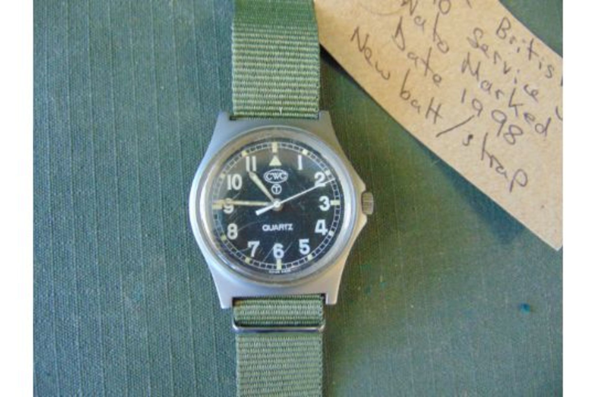 CWC W10 British Army Service Watch Nato Marked Date 1998 New battery and strap