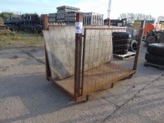 Heavy Duty MoD Stacking Steel Post Stillage with removeable side as shown