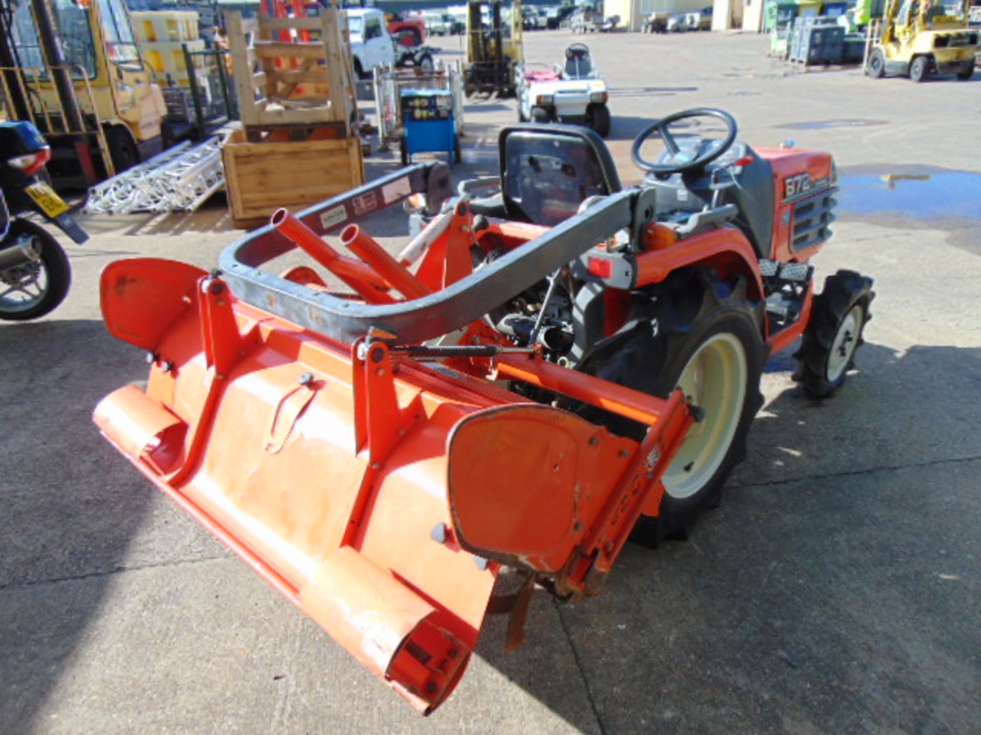 Kubota B72 4WD Compact Tractor c/w Power Steering & Rotavator ONLY 1,116 HOURS! - Image 5 of 19