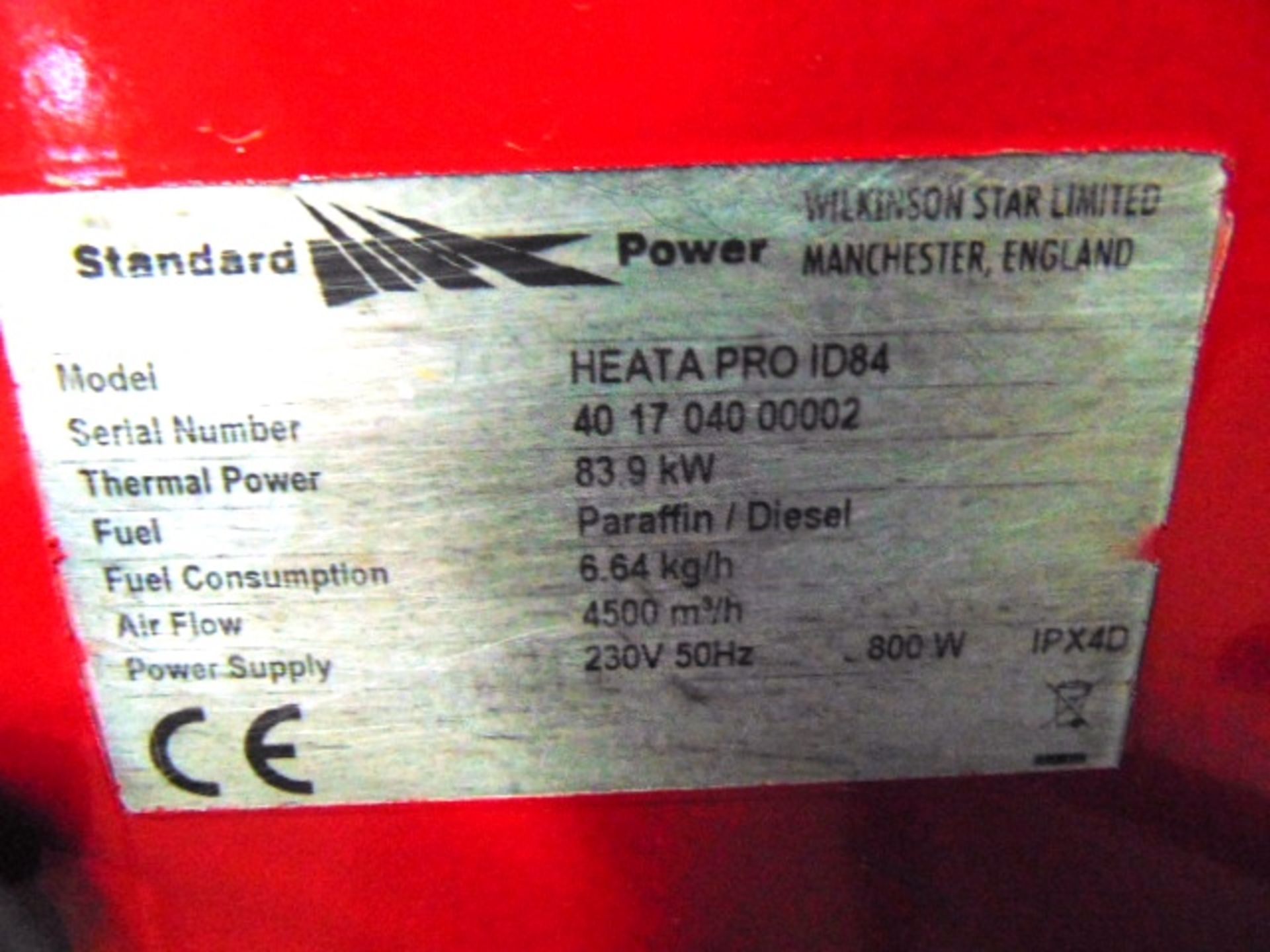 Standard Power Heata Pro ID84 Workshop Heater as shown - Image 9 of 9