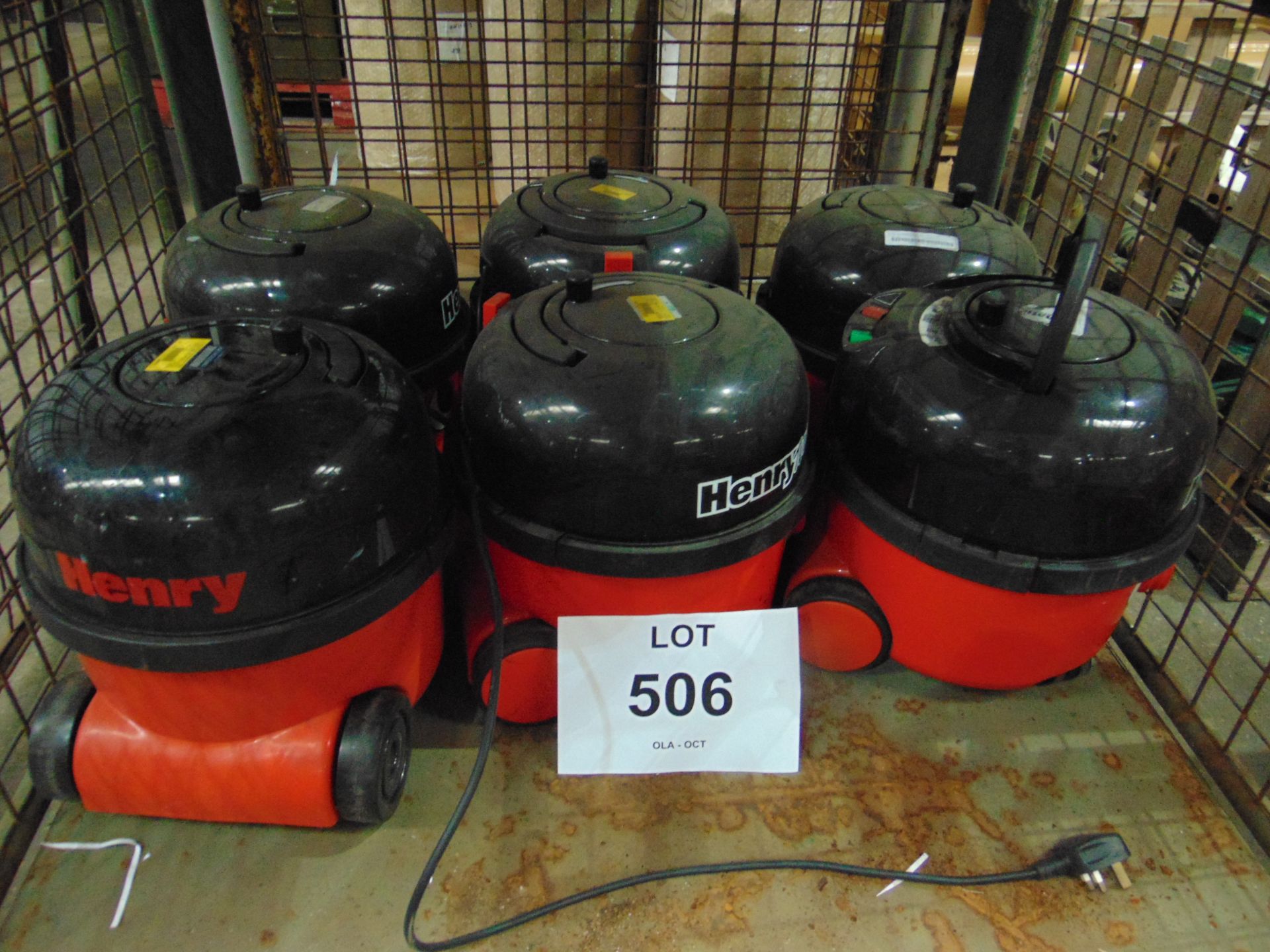 6 x Henry 240 volt Vacuum Cleaners