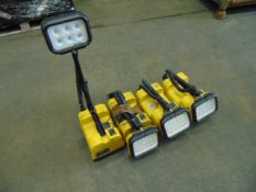 4 x Peli 9430 RALS LED Area Work Lights C/W 1 x Battery Charger